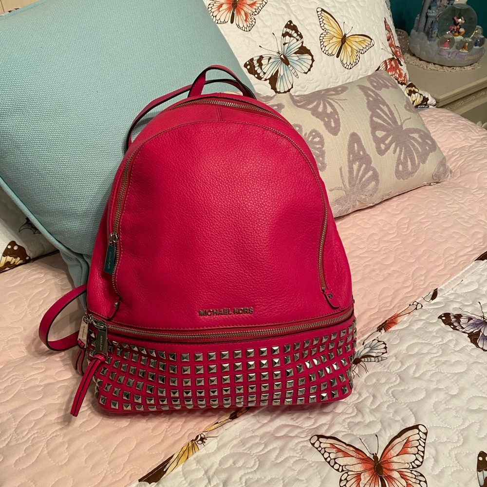 Michael Kors Pink Backpack